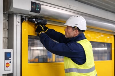 RD High speed roll-up door repair