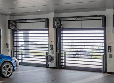 RD High-performance doors for autodealerships