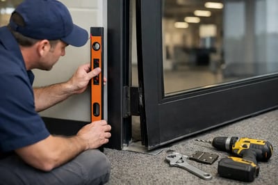 commercial door sagging